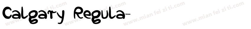Calgary Regula字体转换